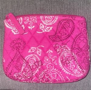 Vera Bradley Hot Pink Paisley Pouch